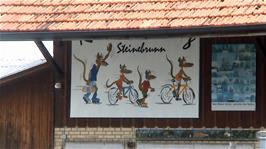A delightful sign on the farm shop next to the cheese factory at Steinebrunn